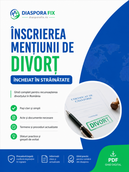 Flux Înscriere Mențiune Divorț